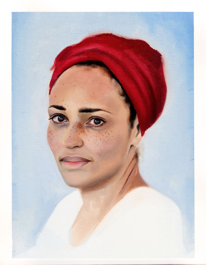 Zadie Smith, oil on canvas
